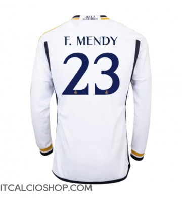 Real Madrid Ferland Mendy #23 Prima Maglia 2023-24 Manica Lunga